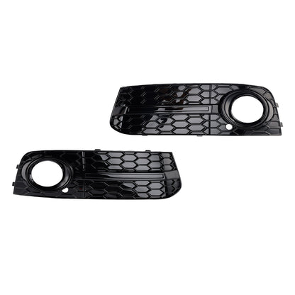2 pezzi Griglia fendinebbia anteriore a nido d'ape 8KD807681 compatibile con Audi A4 B8 2009-2012
