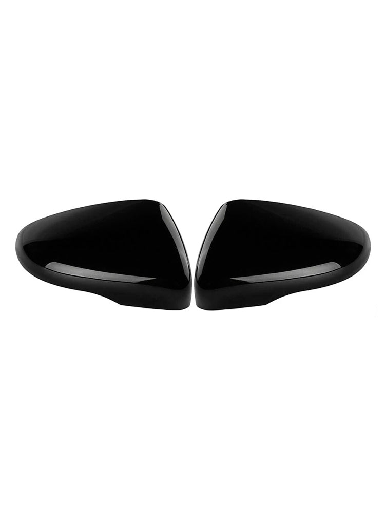 2 pezzi di calotte copri specchietti retrovisori esterni neri lucidi per VW Golf MK6 2009-2013 5K0857538