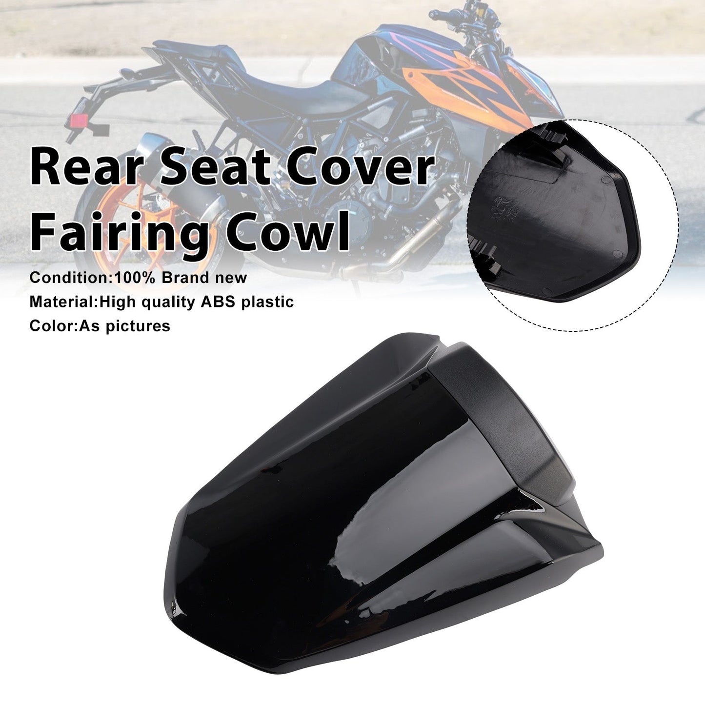 2014-2019 Per 1290 Super Duke R Copertura sedile passeggero posteriore Cupolino