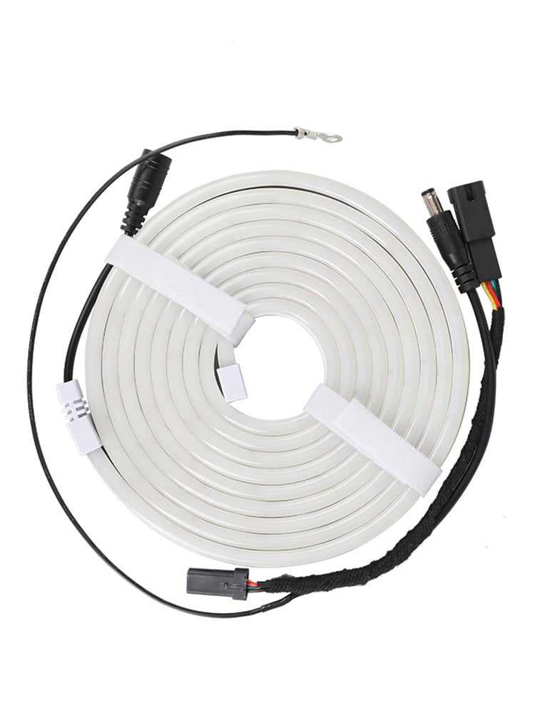 Striscia luminosa a LED per atmosfera ambientale del bagagliaio anteriore, colore caldo, per Tesla Model 3/Y/S/X 2021-2024