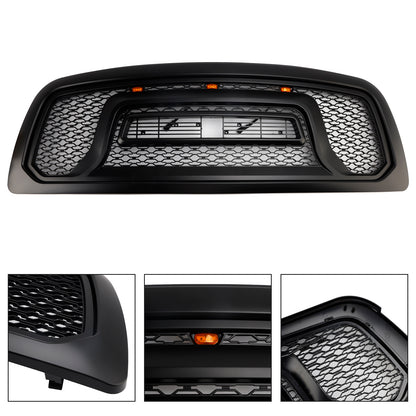 Griglia paraurti anteriore nera con luce a LED per Dodge Ram 1500 2009-2012