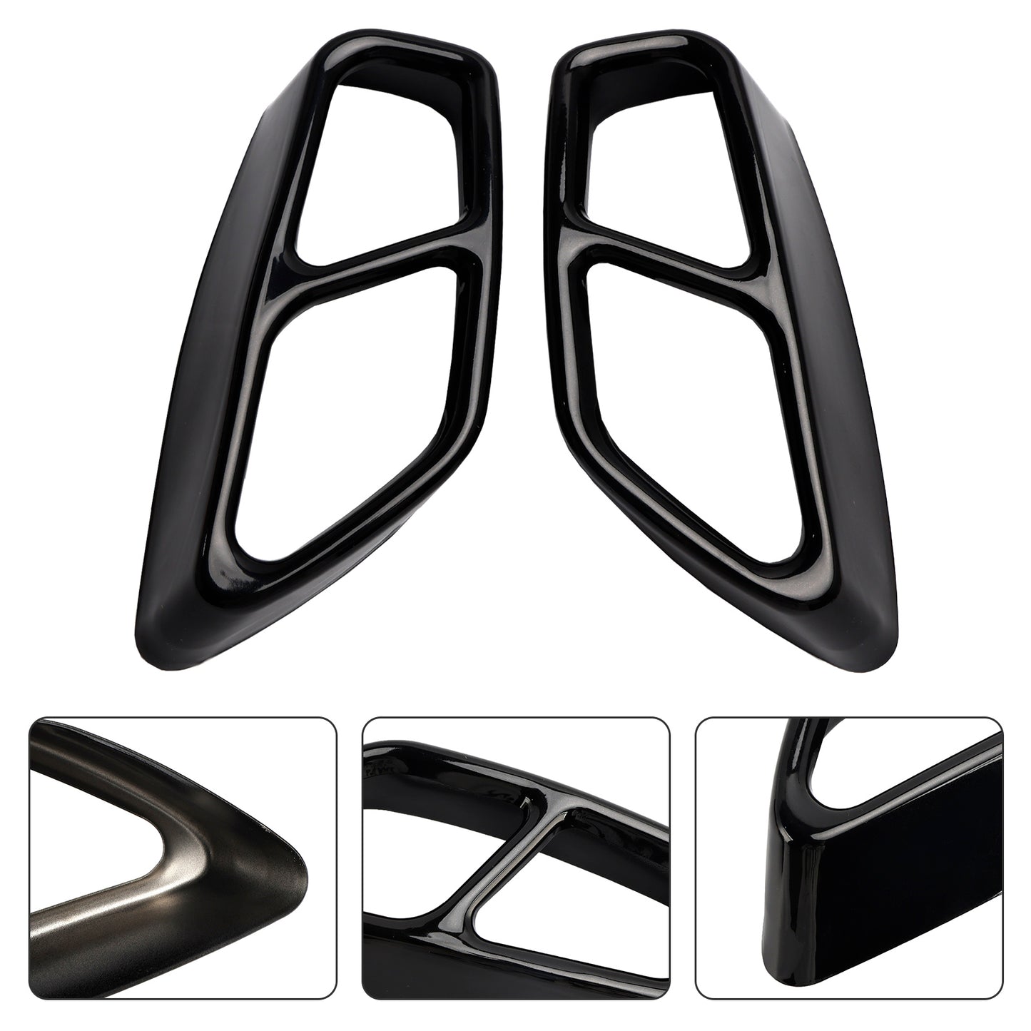 2x copertura del tubo della punta dell'ammortizzatore di scarico per BMW 5 G30 G31 2018-2022