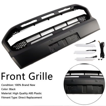 Grill per paraurti anteriore in stile Raptor per Ford Ranger 2019-2023 T8 W/LED