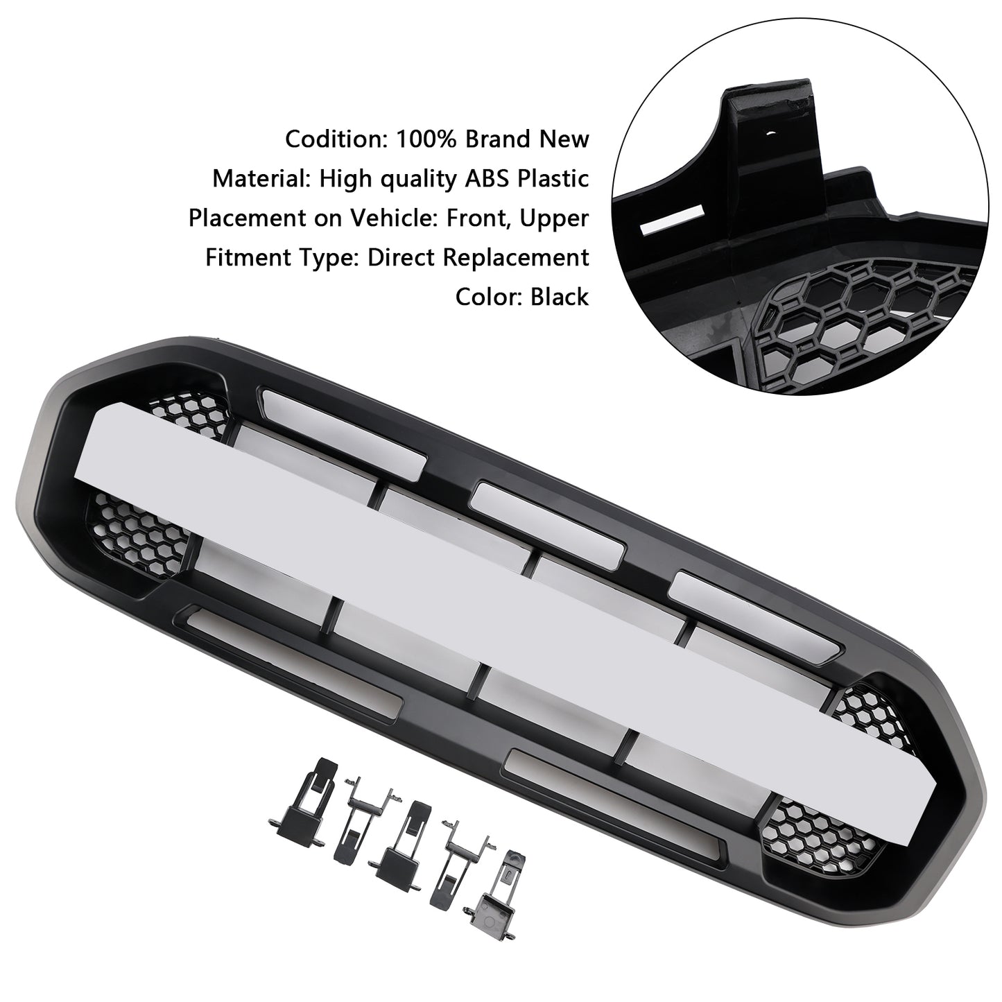 Griglia paraurti anteriore Ford Ranger Raptor Style nera 2019-2023
