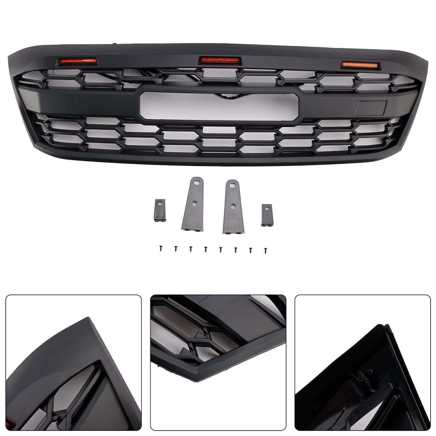 Griglia paraurti anteriore stile GR a LED per Toyota Hilux N70 pre-Facelift 2005-2011