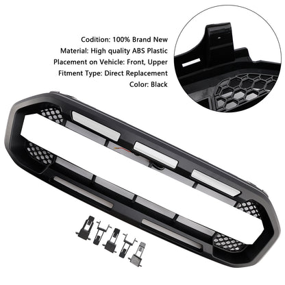 Griglia paraurti anteriore Raptor Style adatta per Ford Ranger 2019-2023, nera