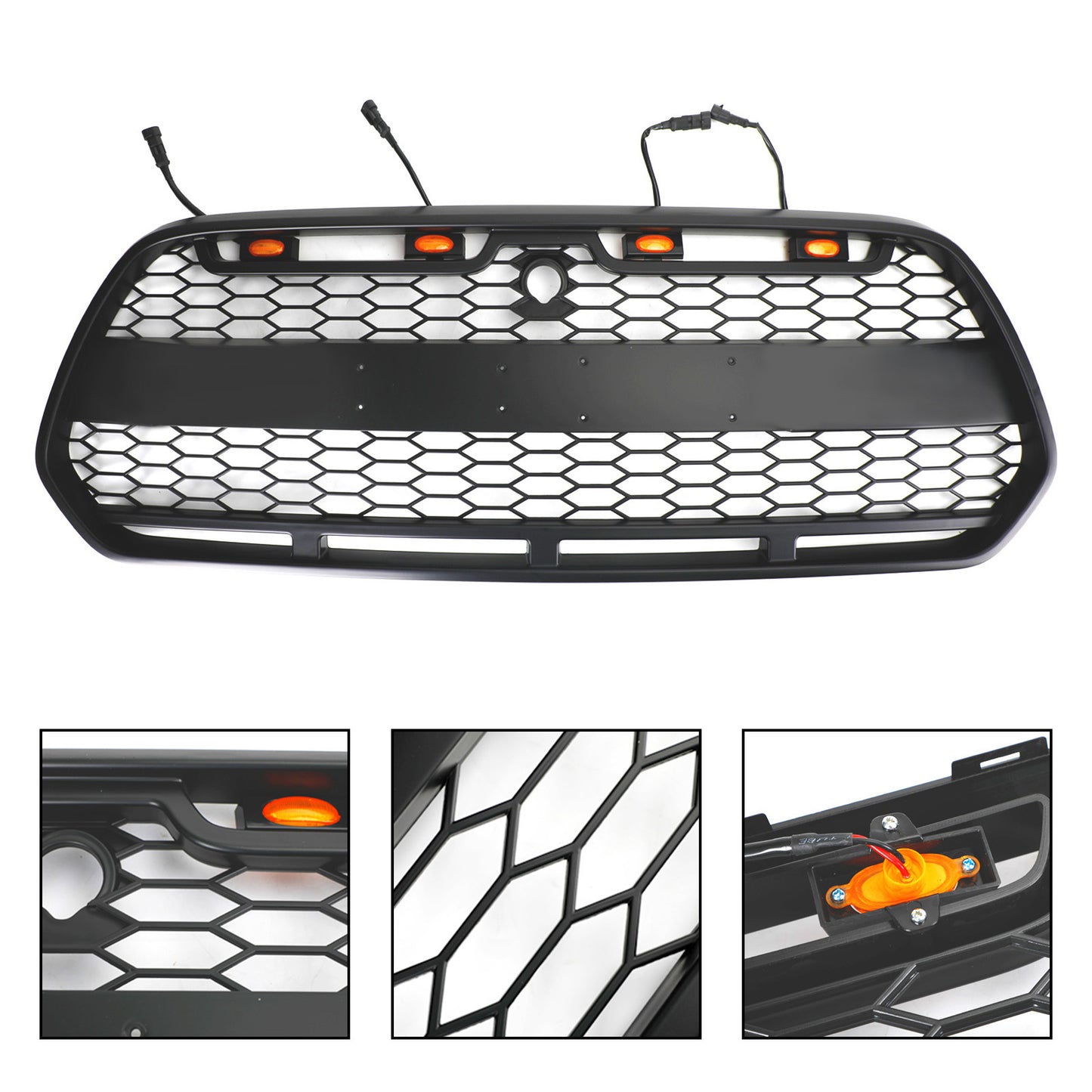 2015-2018 Ford Transit MK8 Raptor Griglia del paraurti anteriore nero matto w / LED