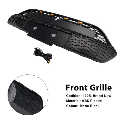 2013-2017 Ford Transit Custom Griglia per paraurti anteriore nera opaca con LED