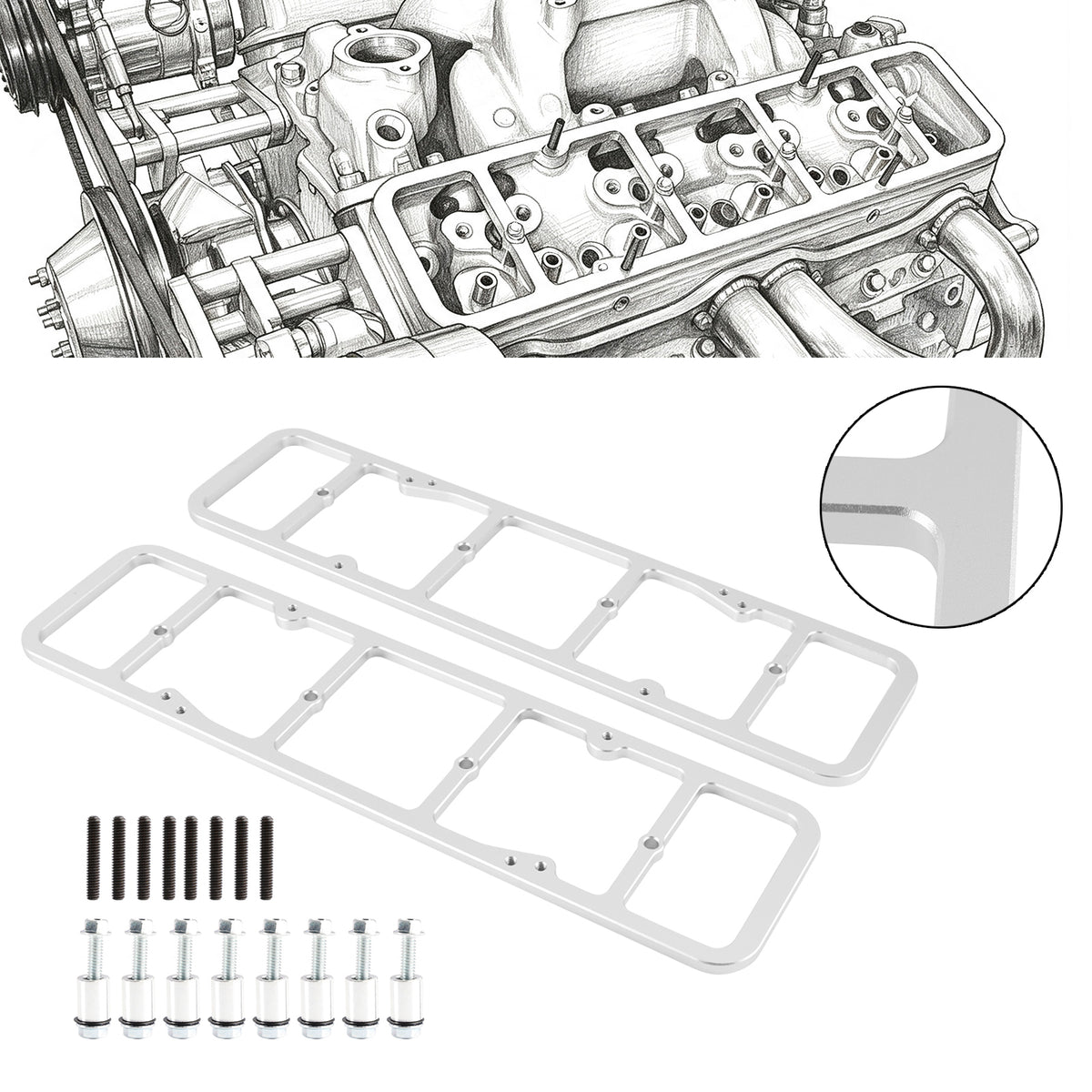 Coprivolante 350 327 CoperchioPerimetrali Testata 55-86 A Bullone Centrale 87-02