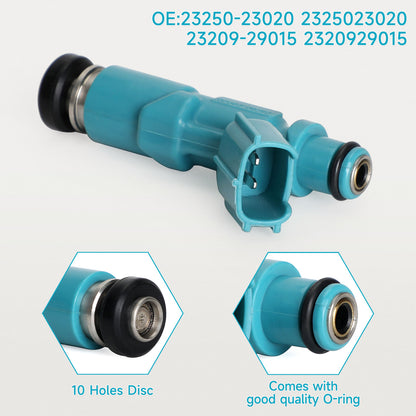 4PCS Iniettori di Carburante 23250-23020 Fit Toyota Yaris Vitz 1.0L 1.3L 1999-2005 Generico