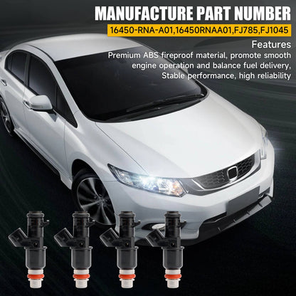 Iniettori di carburante abbinati al flusso 1PCS adatti a Honda Civic 2006-2011 1.8L 16450-RNA-A01 Generico
