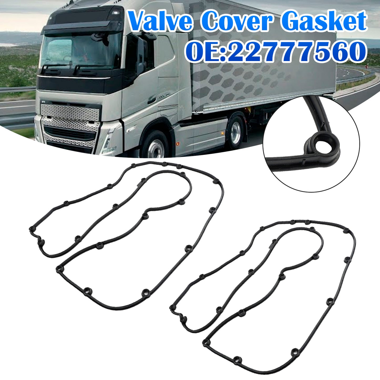 Set di 2 guarnizioni per coperchio valvole Volvo D13 22777560