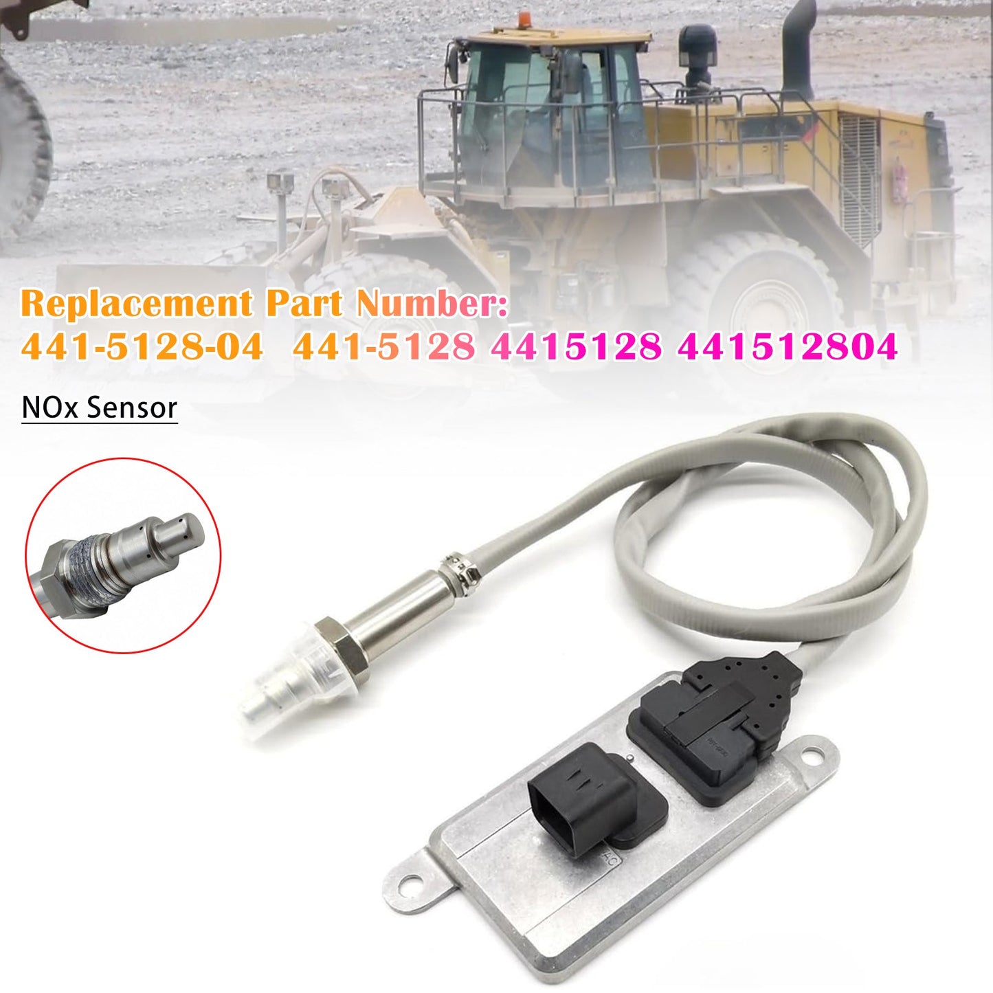 Sensore di ossido di azoto NOx 441-5128-04 441-5128 Compatibile con Caterpillar 6 pin