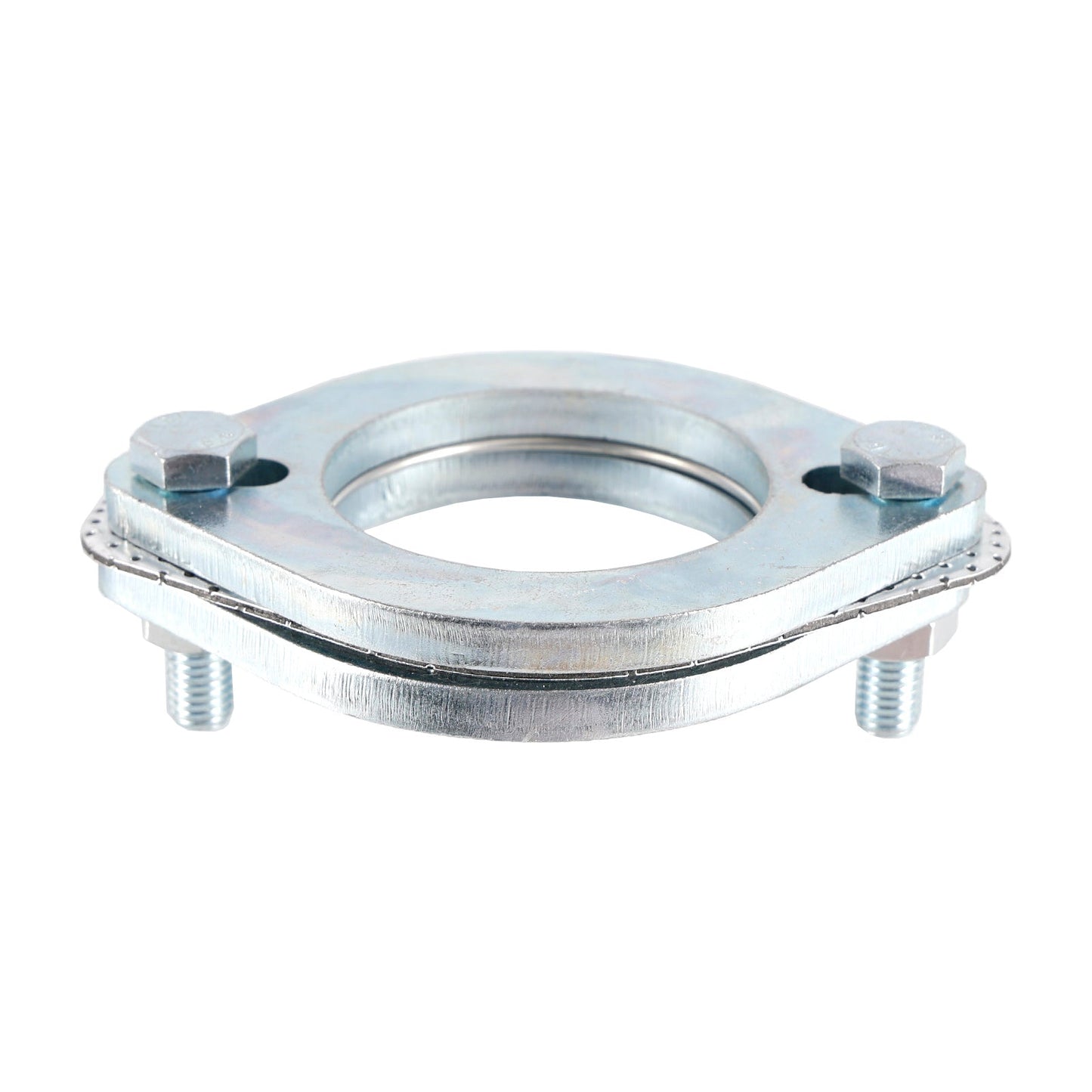 2 flange in acciaio da 2,5"" pollici 64 mm per flangia di giunzione per riparazione di tubi di scarico e bulloni