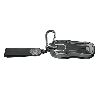 Custodia per chiave auto in lega di alluminio e TPU nera con fibbia per Porsche Cayenne 911