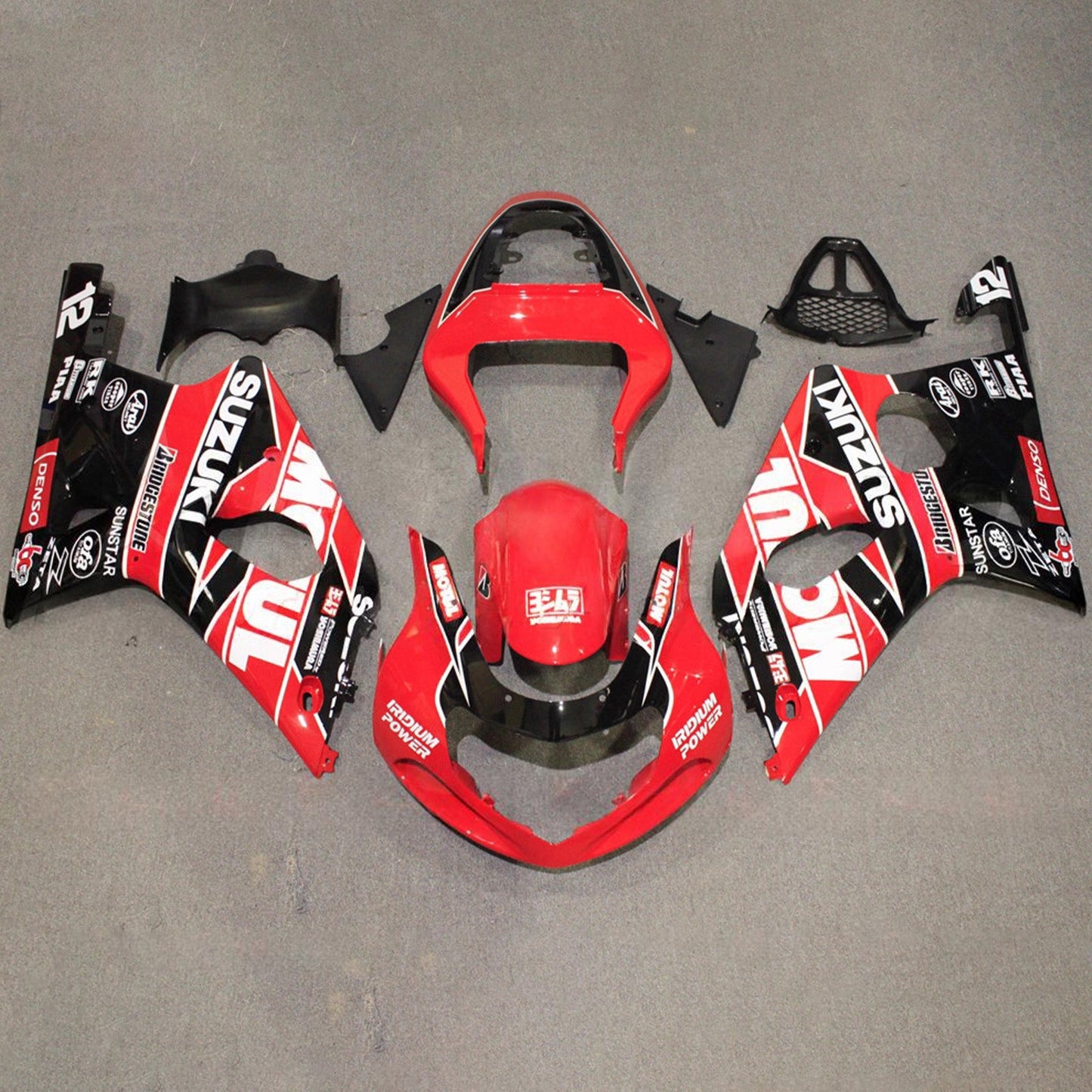 Kit carenatura iniezione plastica ABS per Suzuki GSXR1000 2000-2002 K1 K2