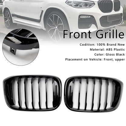 Griglia anteriore a rene nera lucida BMW X4 G02 X3 G01 G08 2018-2021 51138469959