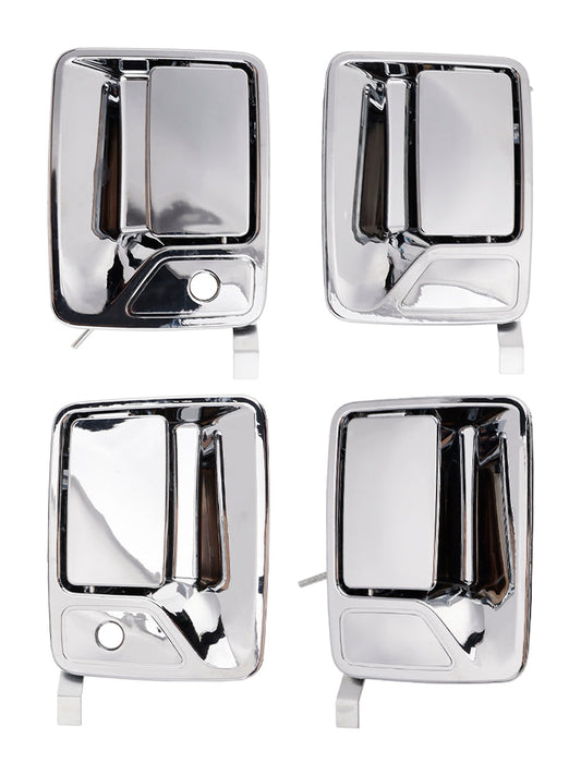 Set di 4 maniglie esterne cromate per Ford F-250 F-350 Super Duty 99-16