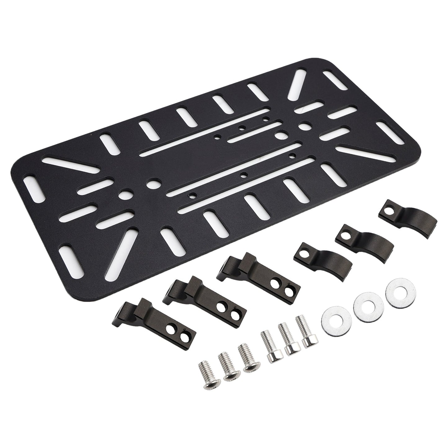Kit staffa di montaggio universale per borsa laterale simmetrica nera per moto