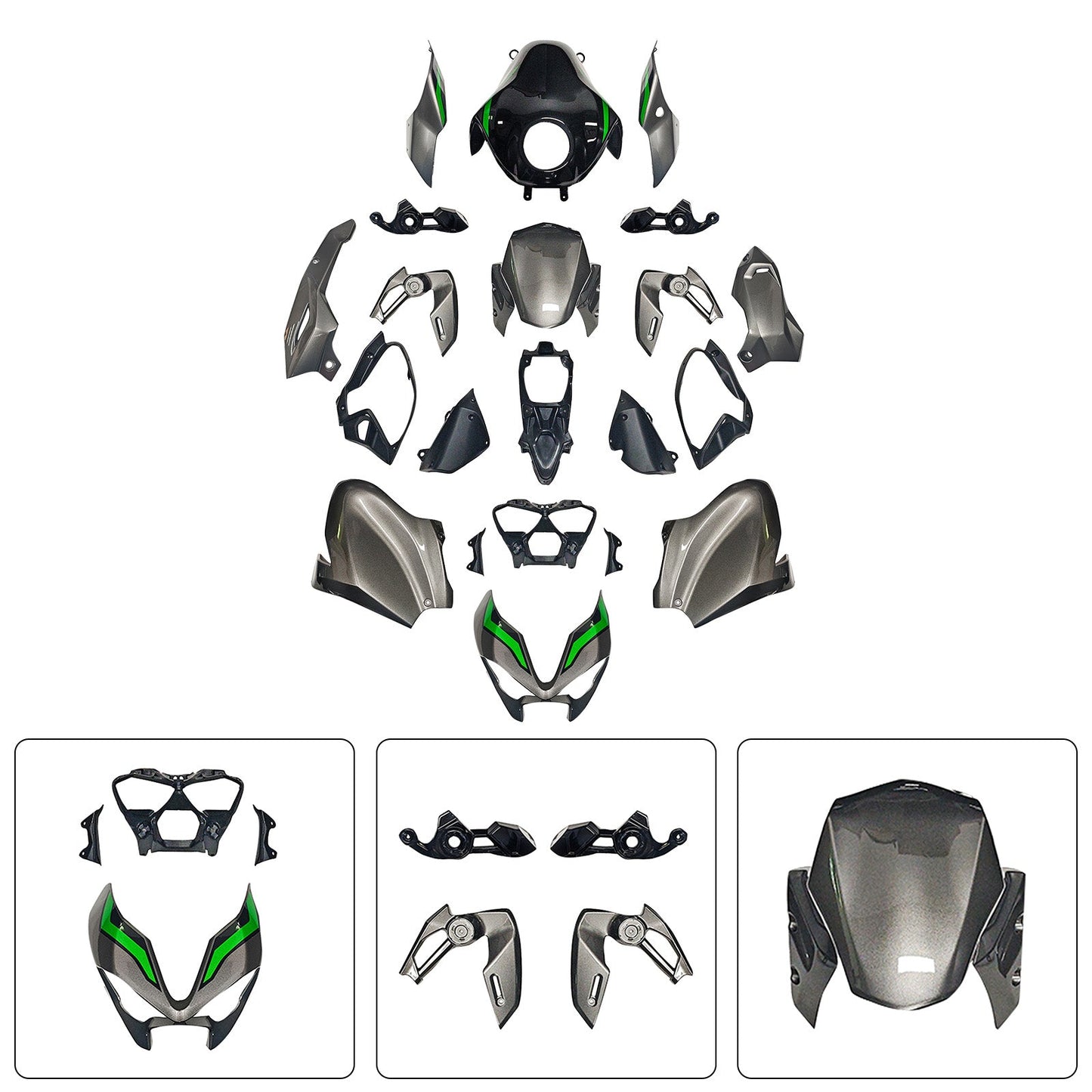 Kit di carene stampate a iniezione per Kawasaki Z900 2025-2026