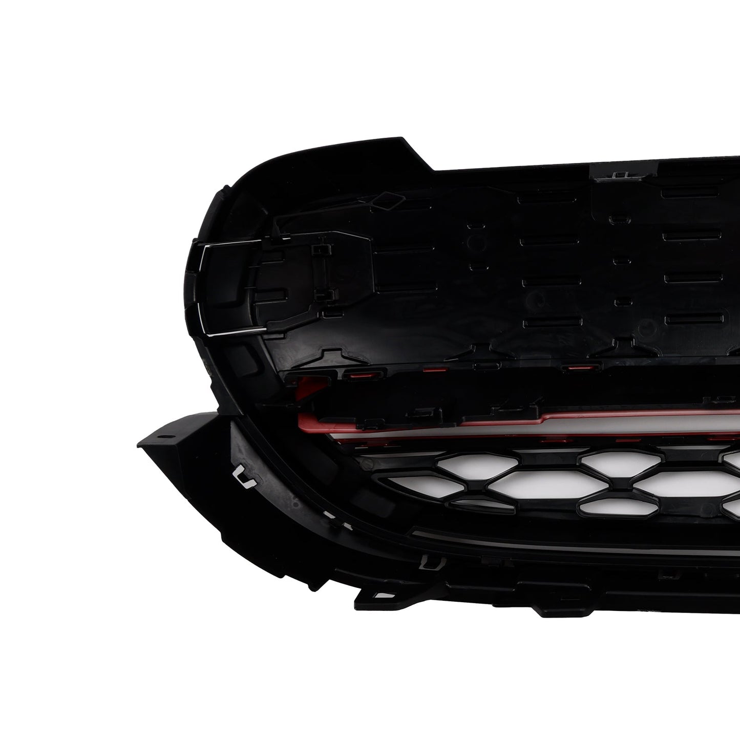 MINI F55 5 porte Hatchback Cooper S, Cooper SD GP-Style dal 2014 in poi, griglia anteriore con finiture rosse e nero lucido