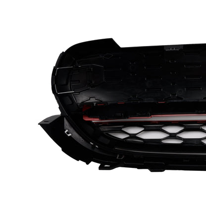 Griglia anteriore GP-Style con finiture rosse e nere lucide, adatta per Mini Cooper F55 F56 F57 2014-2021