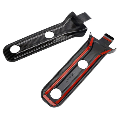 Rivestimento cerniera portellone posteriore in fibra di carbonio per Jeep Wrangler JL 2018-2024