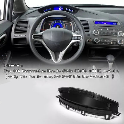 Strumento di visualizzazione del tachimetro del cruscotto superiore per Honda Civic di ottava generazione 2006-2011