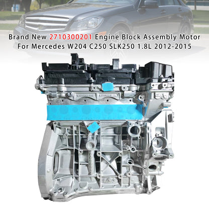 Motore blocco motore Mercedes W204 C250 SLK250 1.8L nuovo 2710300201 2012-2015