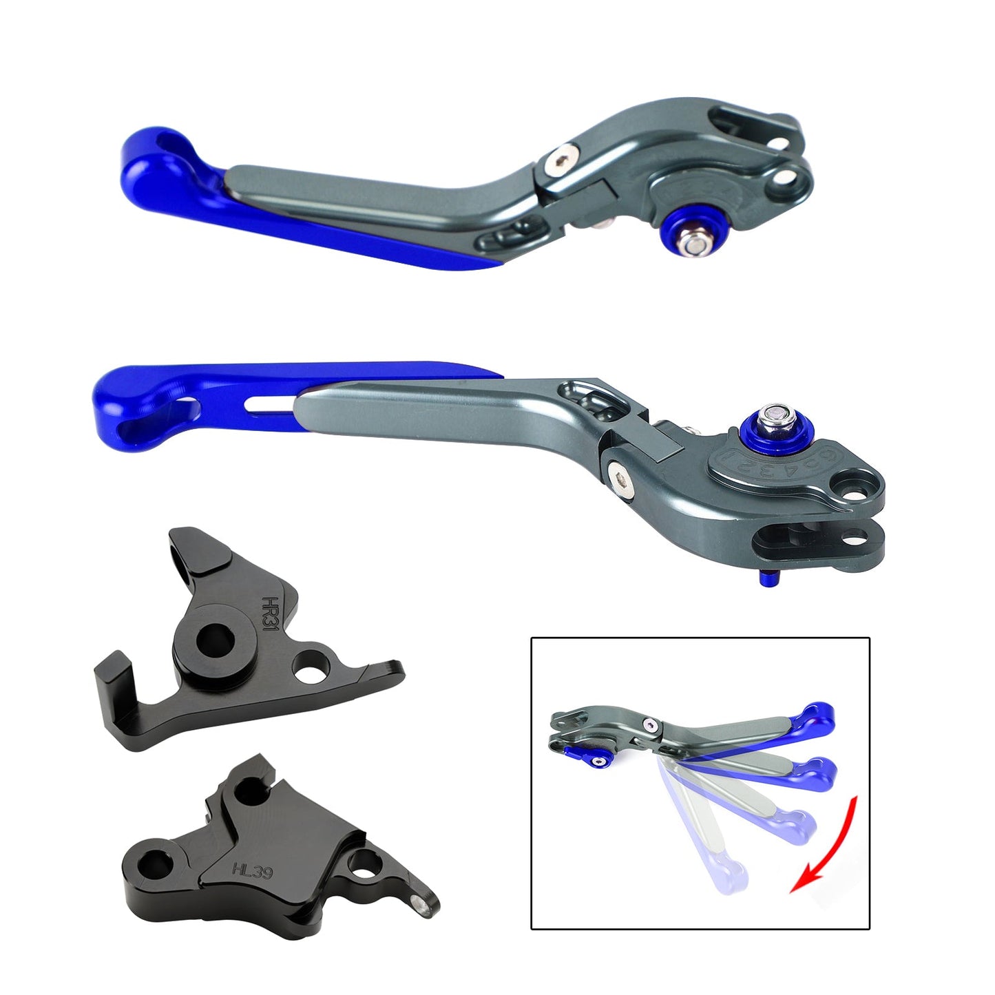 Leva freno frizione regolabile adatta per CFMOTO 450SS 450SR 21-23 450NK 23-24