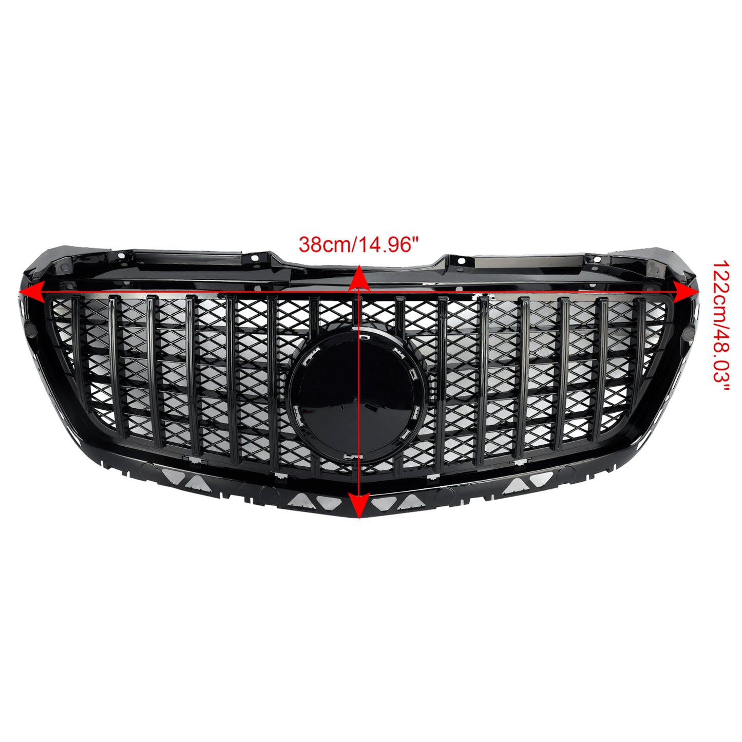 Per Mercedes Benz Sprinter W906 2014-2018 Griglia per paraurti anteriore nera