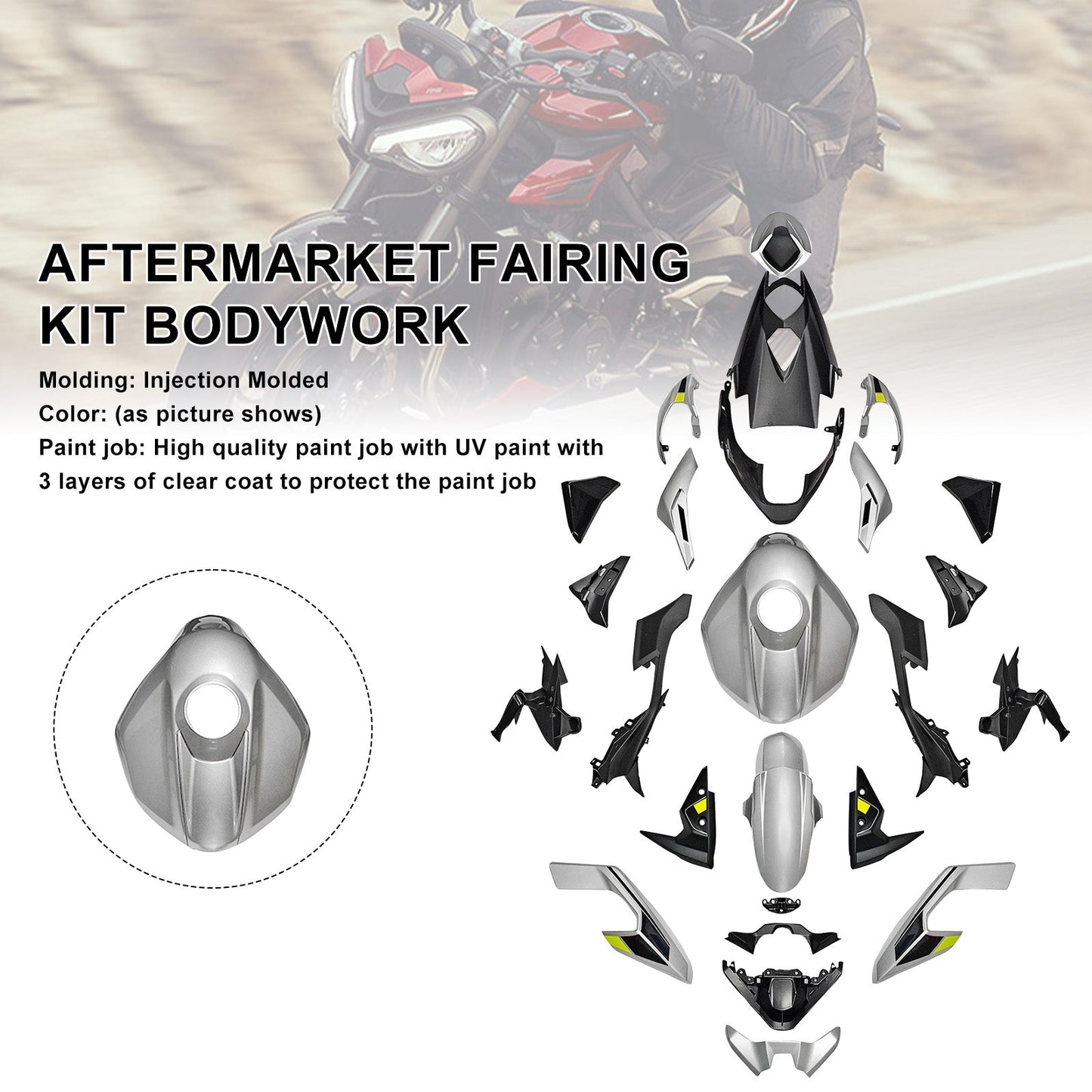 Kit di carene stampate a iniezione per Street Triple 765 R/RS 2023-2025