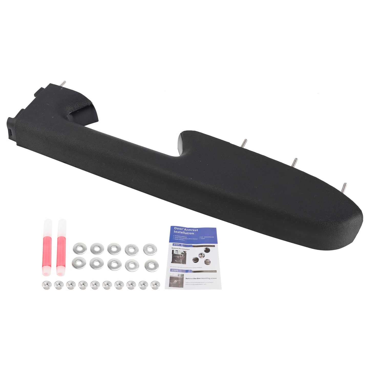 Kit di riparazione bracciolo anteriore destro per Chevy Silverado 1500 2500HD 3500HD 10-14 BLK