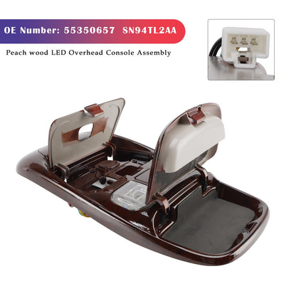 Console superiore anteriore a LED Dodge Ram 1500 1998-2001 in legno di pesca SN94TL2AA 5013618AA