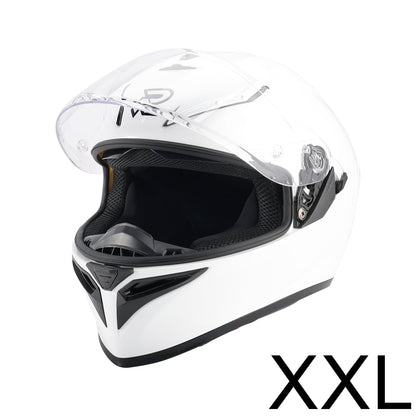 Casco da moto DOT per adulti Street Integrale Bianco