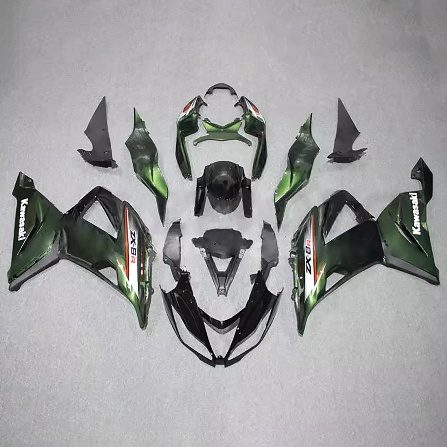 Kit carenatura iniezione in plastica ABS adatto per Kawasaki ZX6R 636 2013-2018