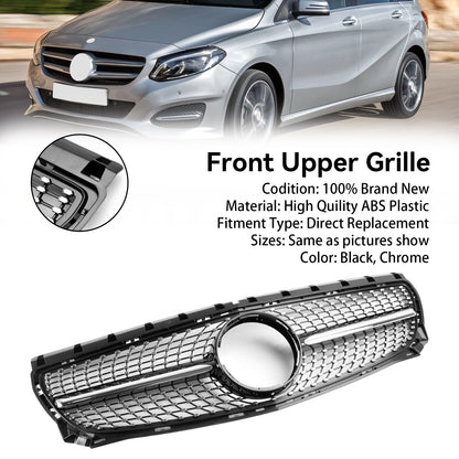 Per Mercedes Classe B W246 B160 2011-2014 Griglia del radiatore anteriore diamantata