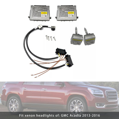 Fari allo xeno 2013-2016 di: GMC Acadia 2x ballast allo xeno e kit di cablaggio per lampadine HID D3S Unità di controllo 13503432