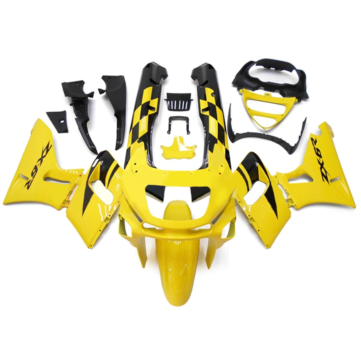 Kit carenatura iniezione in plastica ABS adatto per Kawasaki ZZR400 1993-2007 ZZR600 1998-2003
