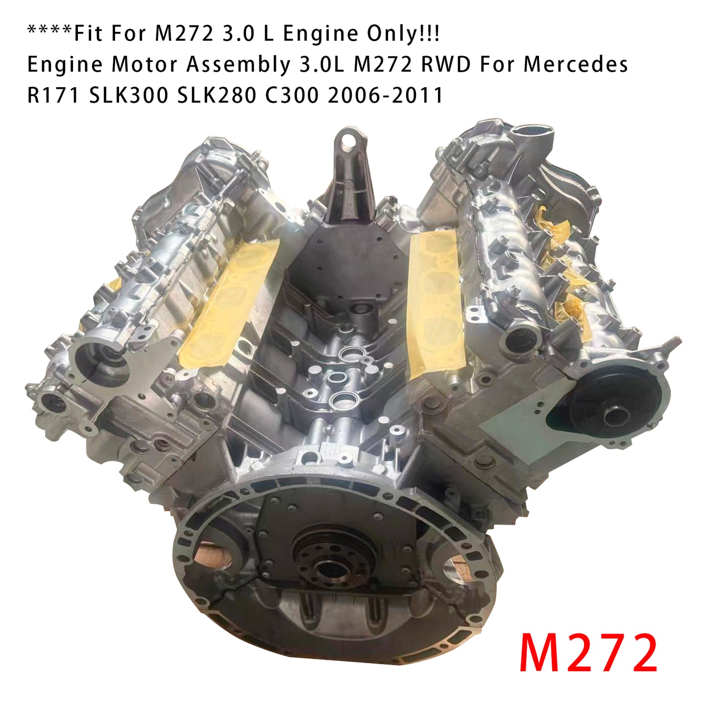 New M272 Engine Motor Assembly Per Mercedes R171 SLK300 C300 RWD 3.0L 2006-2011