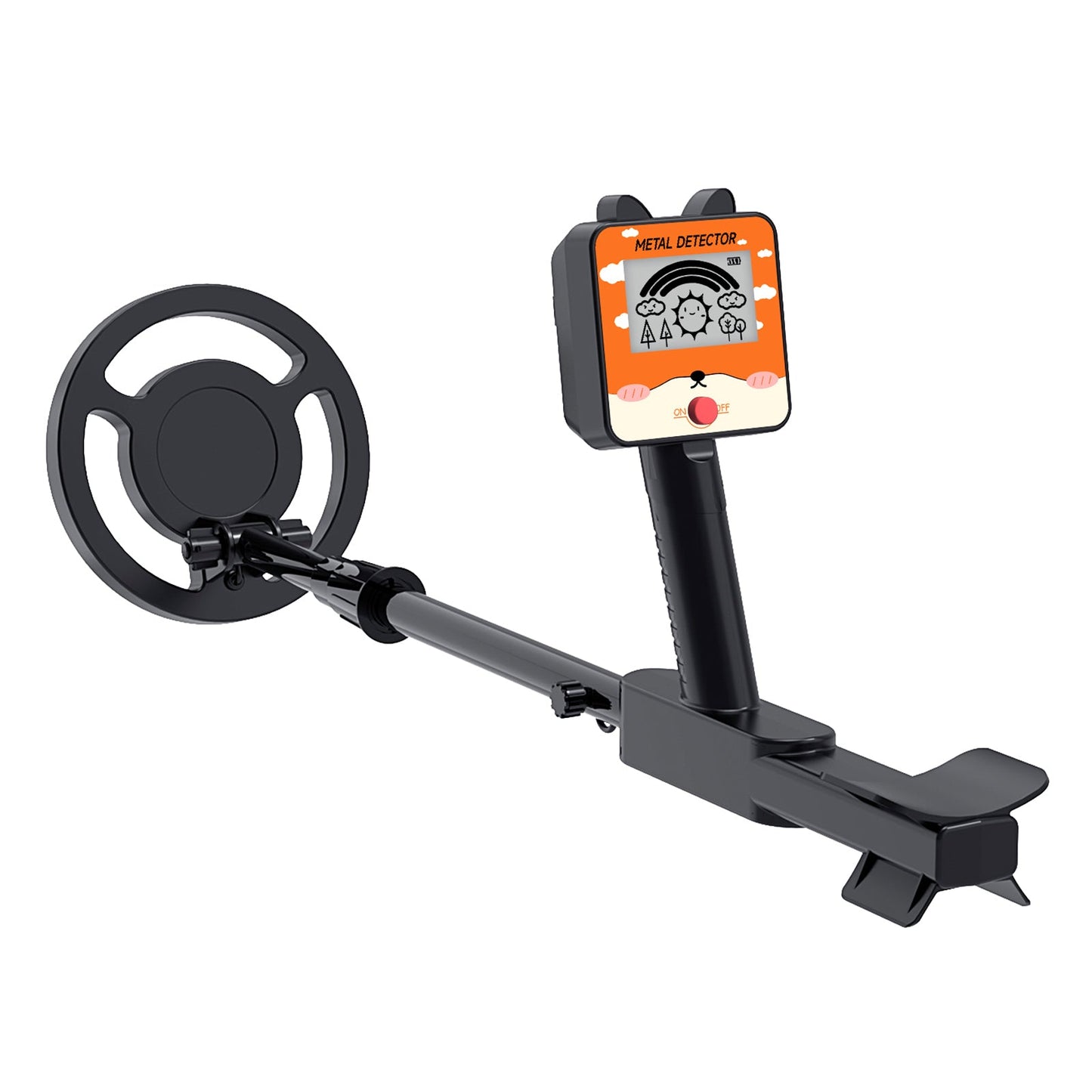 GT260 Metal Detector per Bambini, Impermeabile, Bobina di Ricerca da 6,3"" Nero
