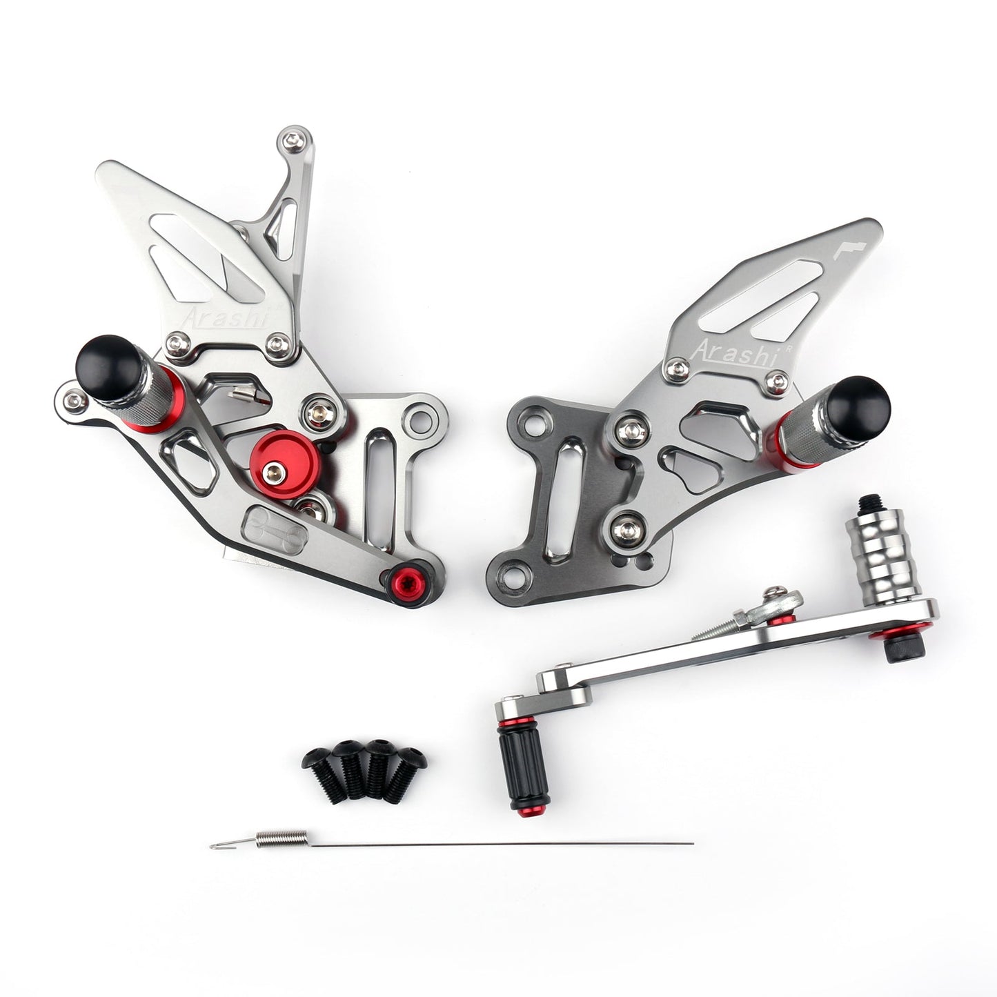 Pedane arretrate in alluminio CNC per Suzuki GSX-R1000 GSX-R1000R GSX-R1000X 2017-2023 / ABS