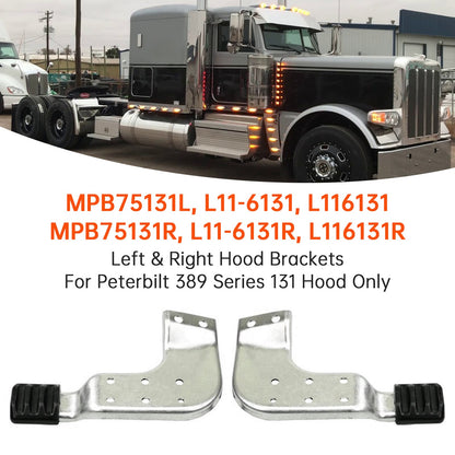 Set di staffe per cofano sinistro e destro Peterbilt 389 serie 131 MPB75131L MPB75131R