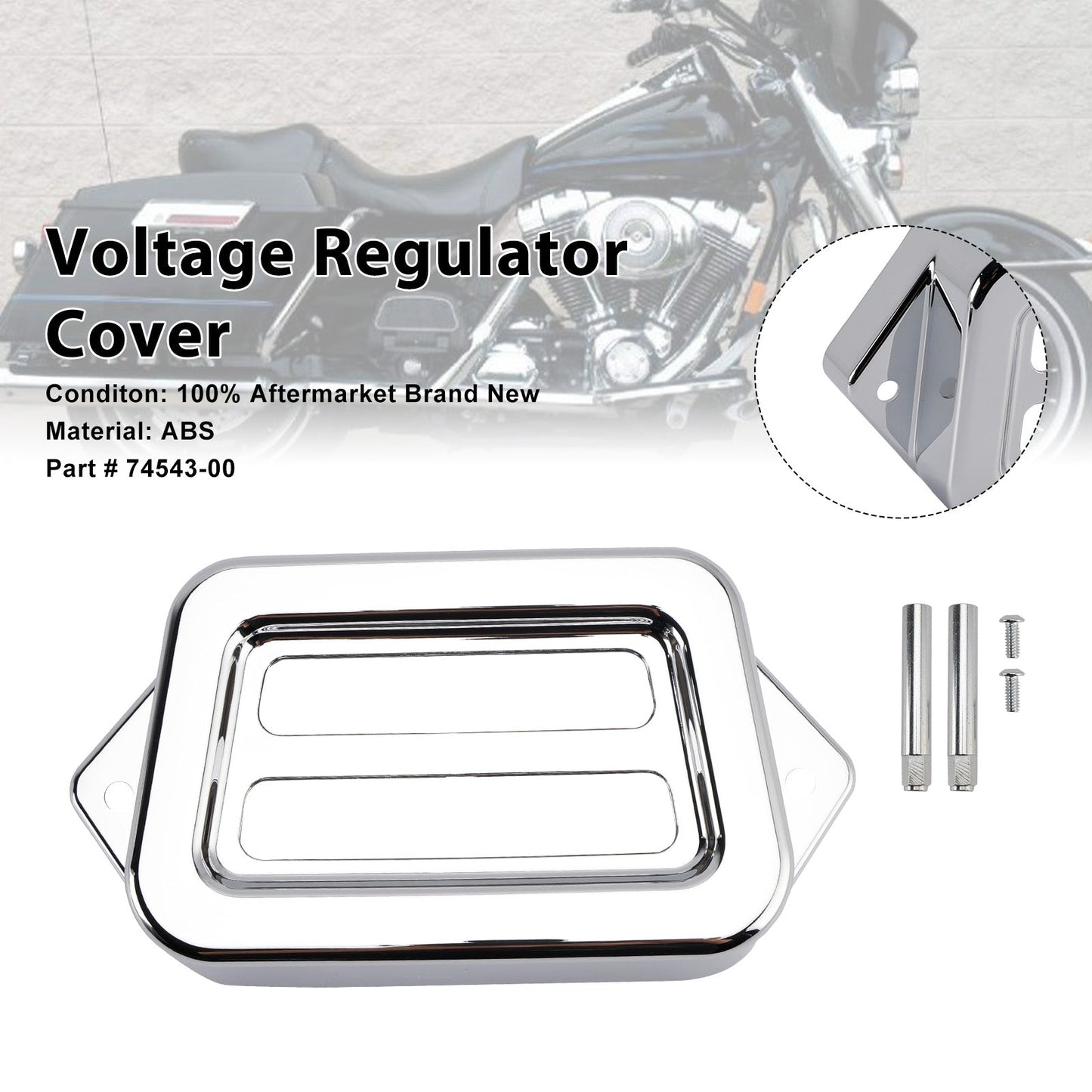 Coperchio del regolatore di tensione per Road King Electra Street Road Glide 1997-2008