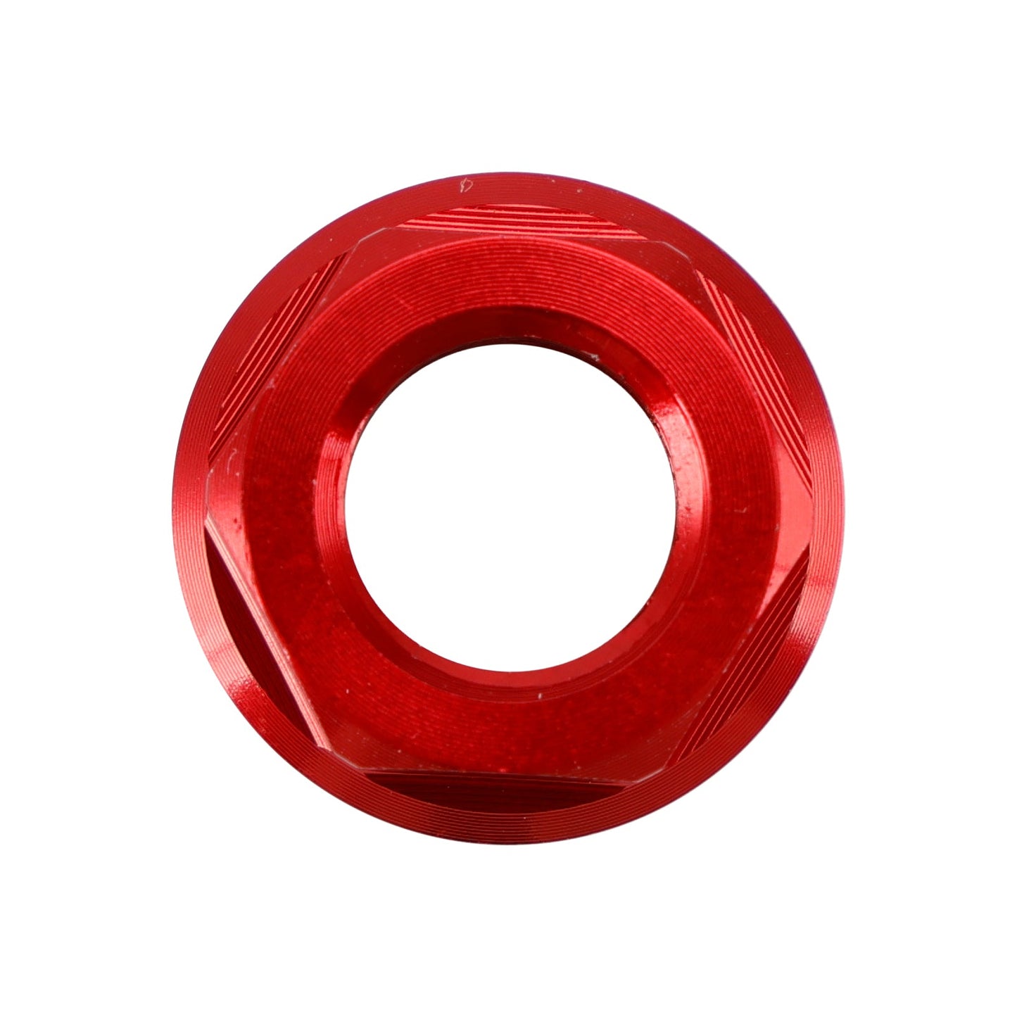 Confezione da 6 dadi flangiati per pignone posteriore in alluminio M10X1,5 mm rossi per moto