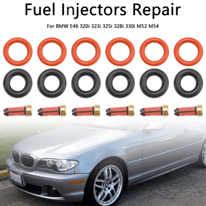 BMW E46 320i 323i 325i 328i 330i M52 M54 Kit di riparazione iniettori carburante 13537546244 13641437487