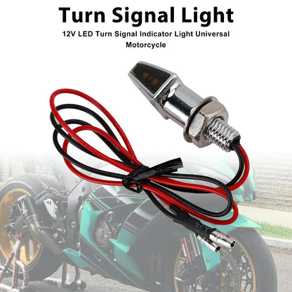 Indicatore di direzione a LED da 12 V, 8 mm, universale per moto Yamaha