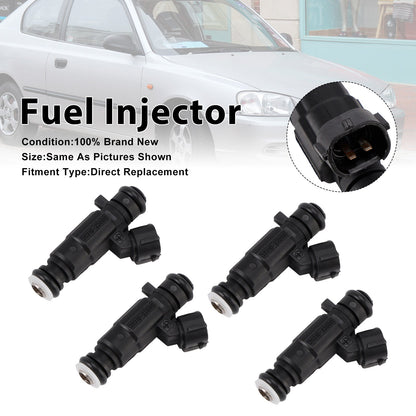 4 iniettori di carburante per Hyundai Accent 2000-2005 e Getz 2003-2005, codice 35310-22600.