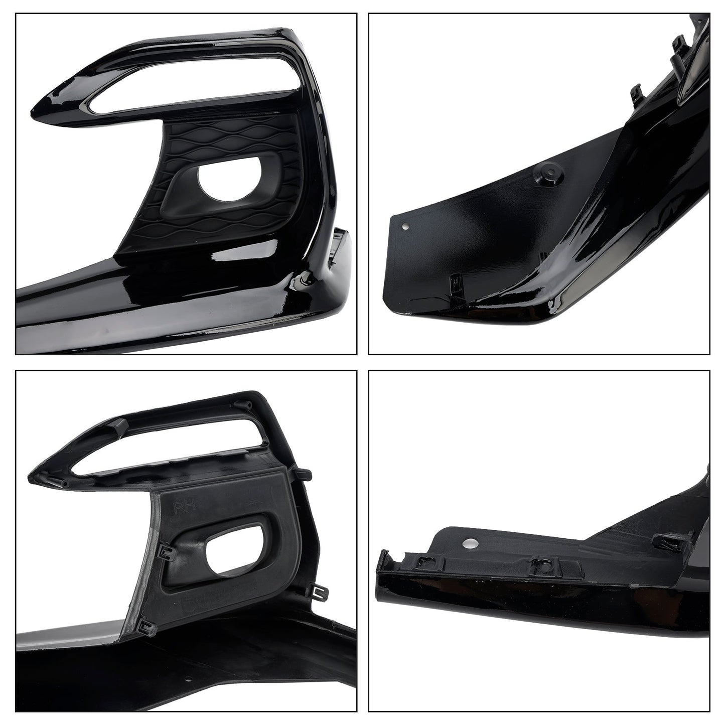 Coprifaro fendinebbia paraurti Infiniti Q50 Sport 2018-2020, cornici griglia nere