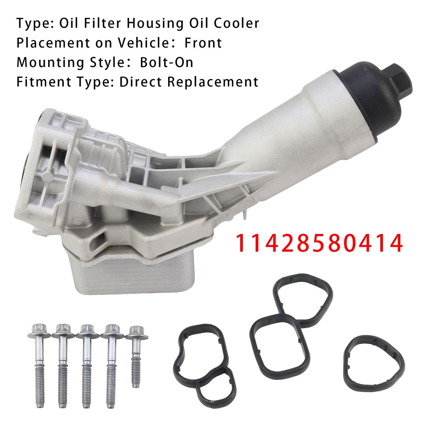 Alloggiamento filtro olio radiatore olio BMW 430i xDrive Gran Coupe 2023-2024 11428580414 11428651710